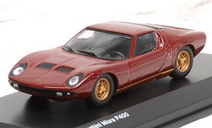 Lamborghini Miura P400 Maroon/Gold (Diecast Car)