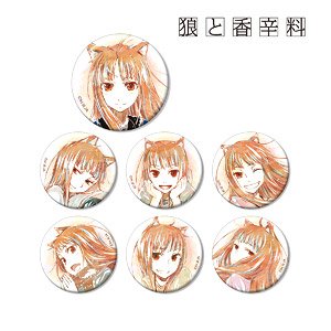 Spice and Wolf Trading Ani-Art Can Badge (Set of 7) (Anime Toy)