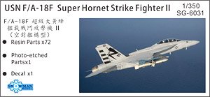 米・F/A-18F スーパーホーネット 対艦装備・4機・レジン (プラモデル)