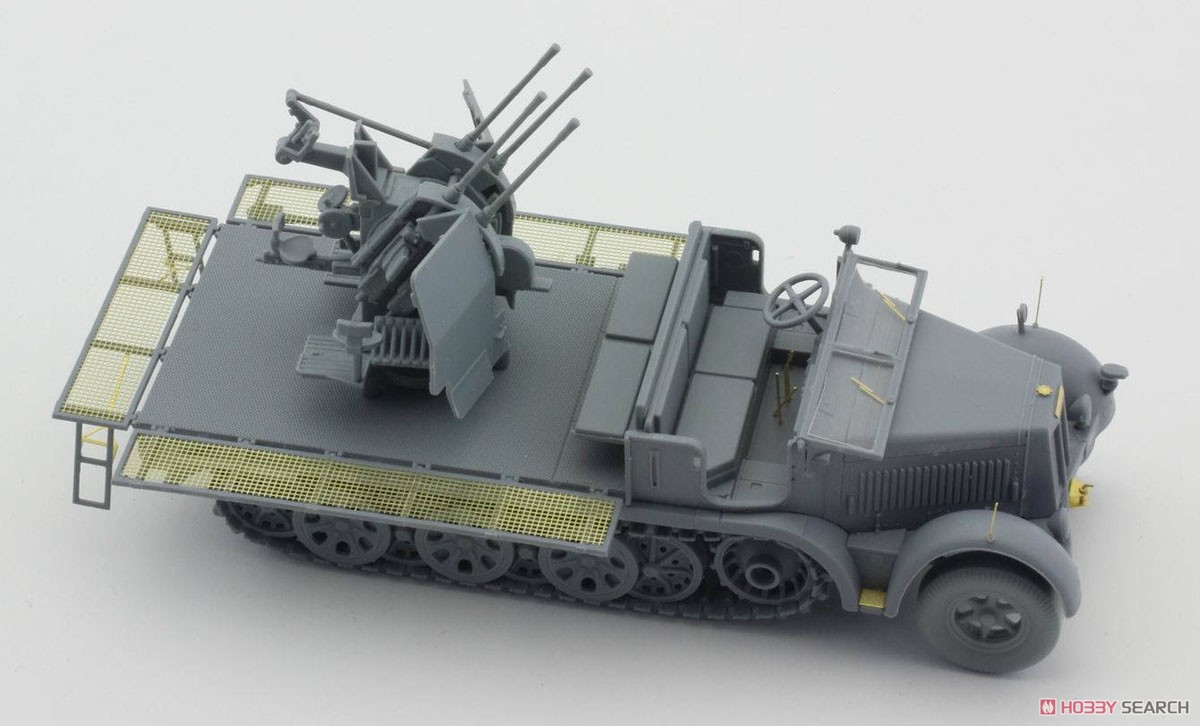 ドイツ Sd.Kfz.7/1 8トン ハーフトラック 20mm 4連装高射機関砲 38型 (初期型) (プラモデル) 商品画像1