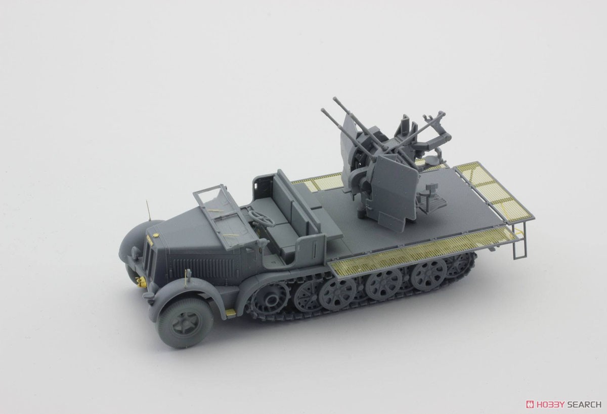 ドイツ Sd.Kfz.7/1 8トン ハーフトラック 20mm 4連装高射機関砲 38型 (初期型) (プラモデル) 商品画像4