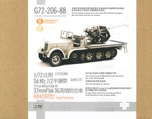 ドイツ Sd.Kfz.7/2 8トン ハーフトラック 3.7cm対空機関砲36型 (初期型) (プラモデル)