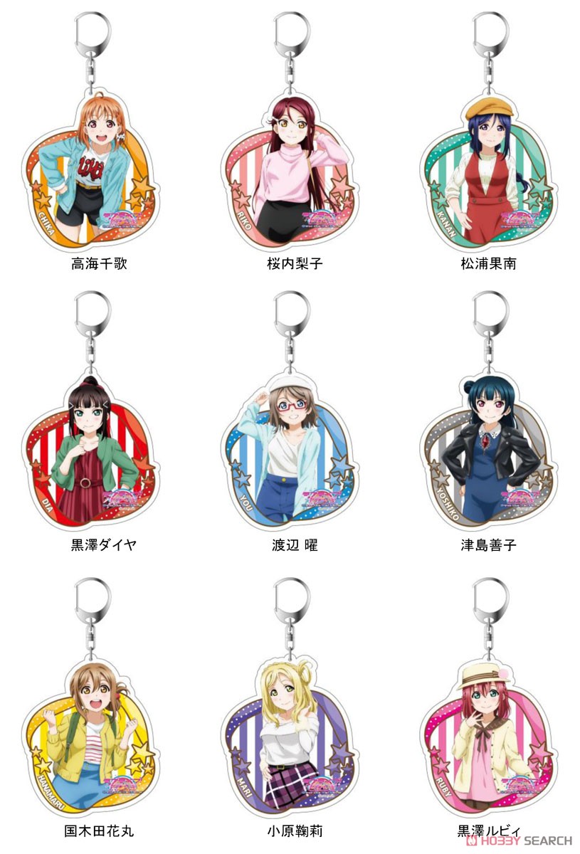 Love Live! Sunshine!! The School Idol Movie Over the Rainbow Big Key Ring Riko Sakurauchi Casual Wear Ver. (Anime Toy) Other picture1