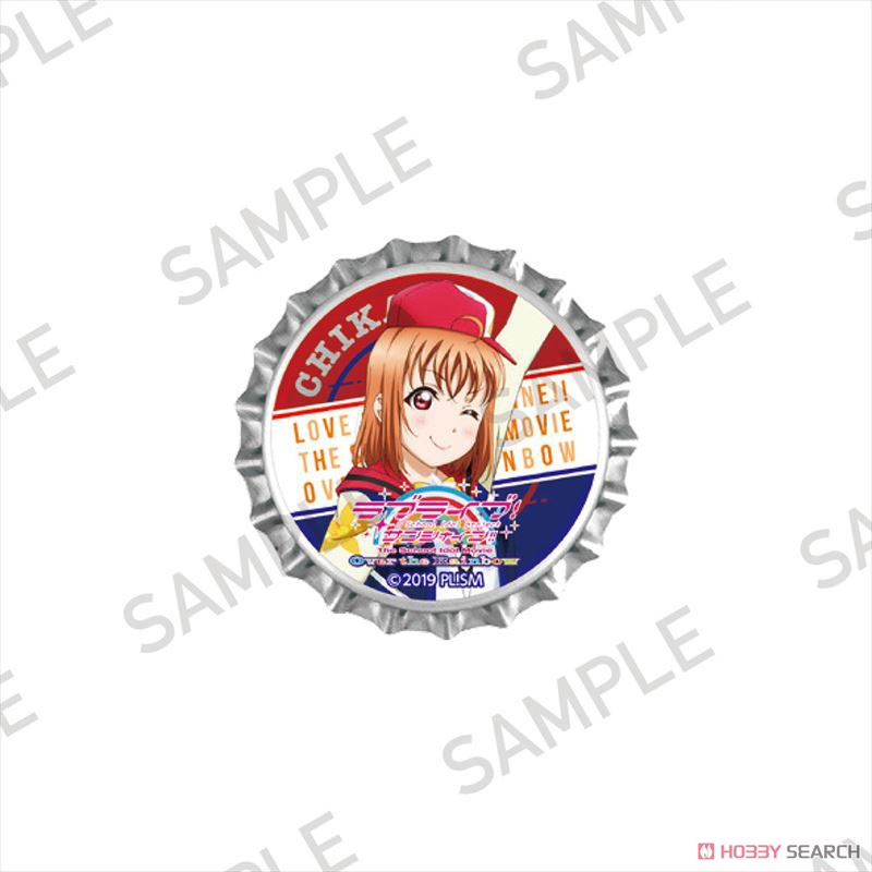 Love Live! Sunshine!! The School Idol Movie Over the Rainbow Crown Cork Clip Badge Chika Takami (Anime Toy) Item picture1