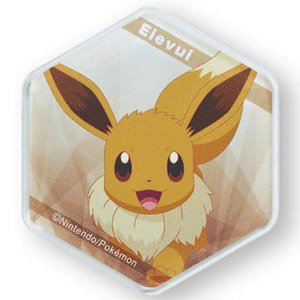 Pokemon Honeycomb Acrylic Magnet (Eevee) (Anime Toy)