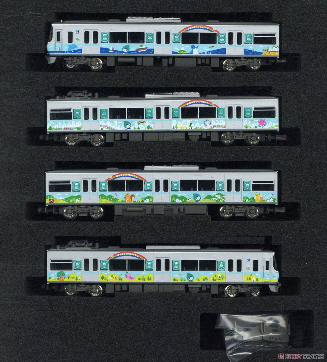 名鉄 3300系 (エコムーブトレイン2014) 4両編成セット (動力付き) (4両セット) (塗装済み完成品) (鉄道模型) 商品画像4