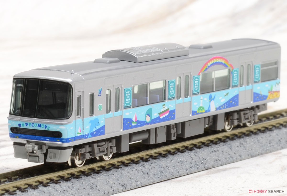 名鉄 3300系 (エコムーブトレイン2014) 4両編成セット (動力付き) (4両セット) (塗装済み完成品) (鉄道模型) 商品画像6