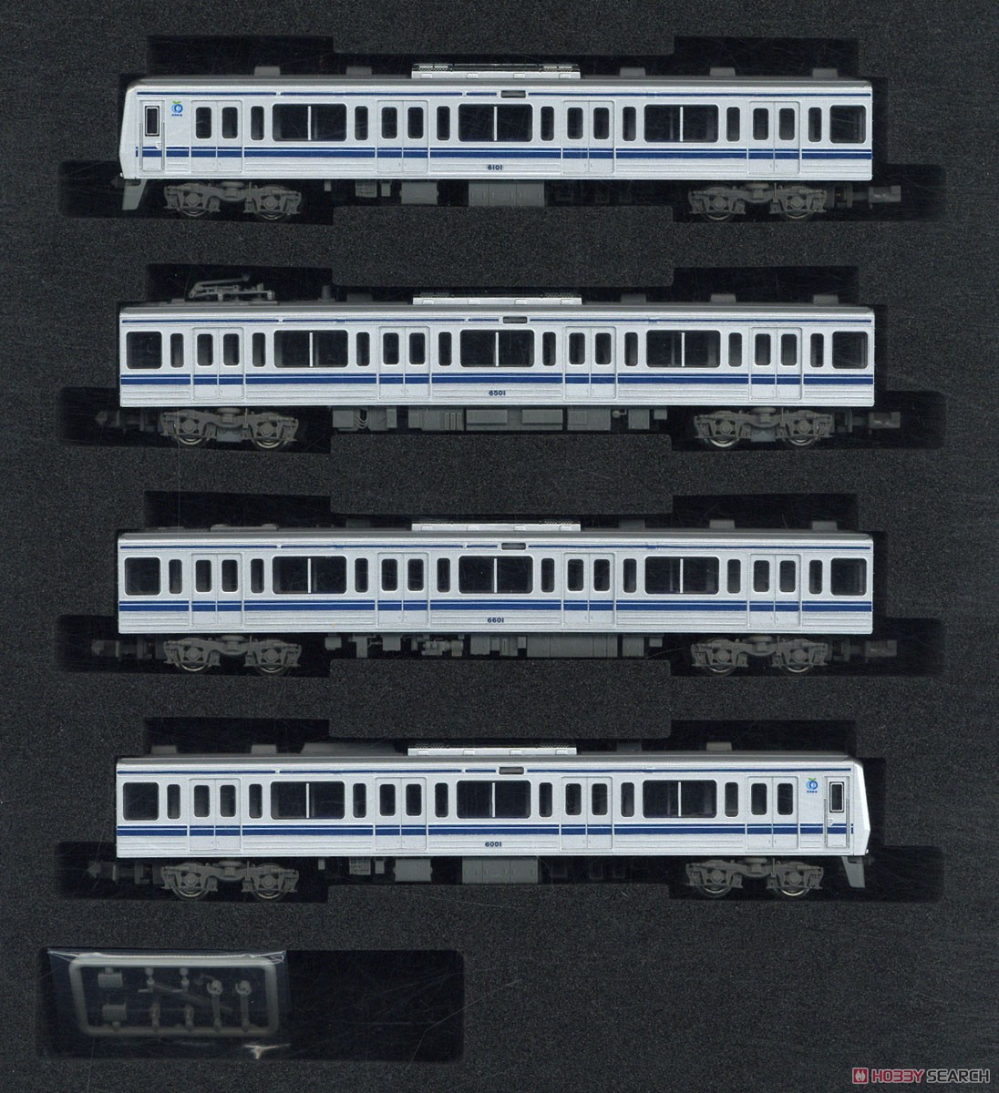 西武 6000系 (新宿線・6101編成タイプ・シングルアームパンタグラフ搭載編成) 基本4両編成セット (動力付き) (基本・4両セット) (塗装済み完成品) (鉄道模型) 商品画像1