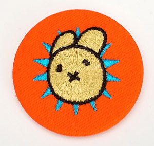 Keep Your Hands Off Eizouken! Asakusa`s Rabbit Embroidery Can Badge (Anime Toy)