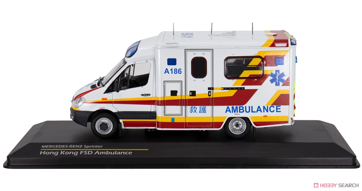 メルセデスベンツ スプリンター 香港消防局 救急車 (A186) (ミニカー) 商品画像3