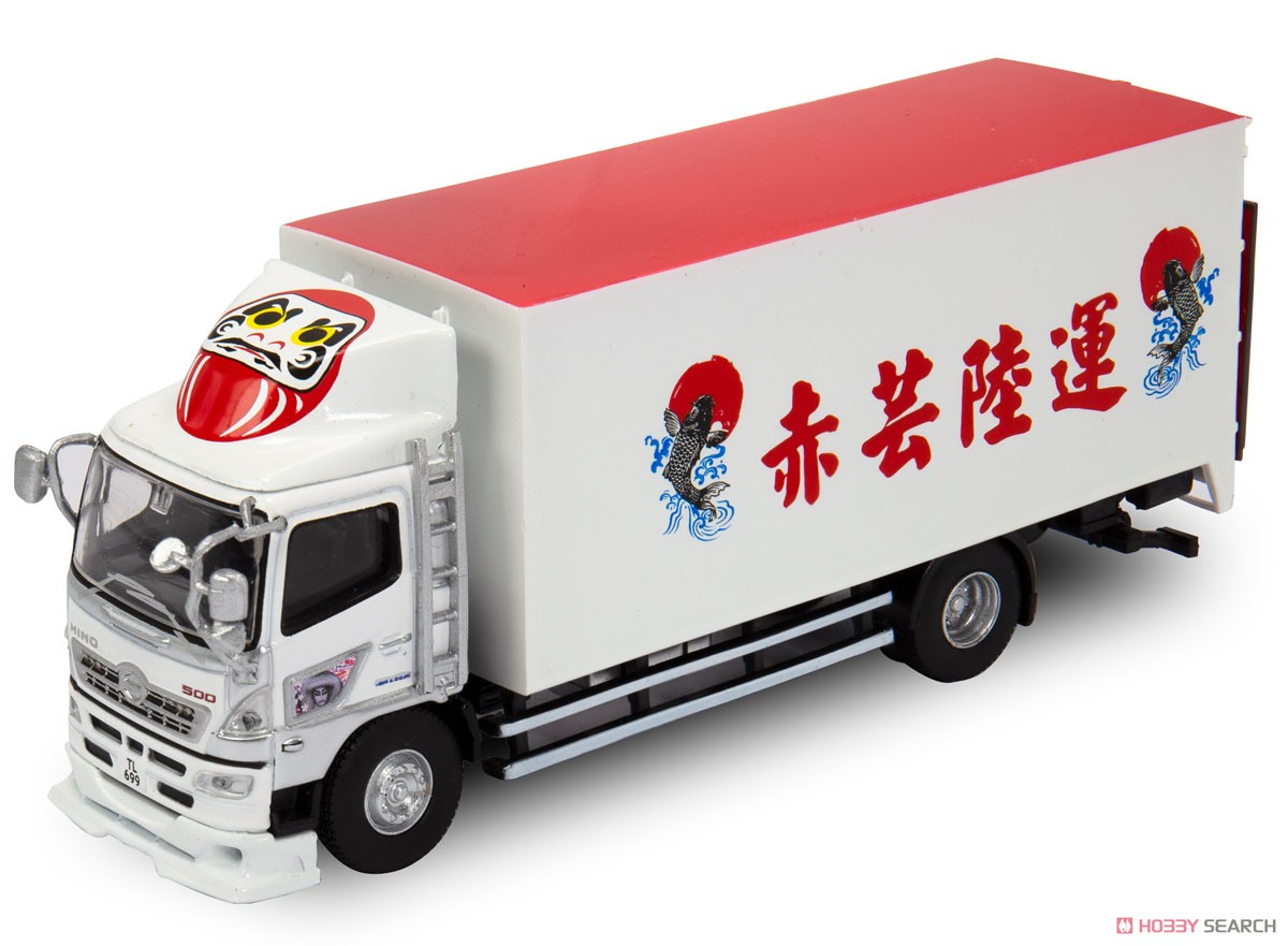 Tiny City No.156 Hino 500 Box Lorry Red Yun Land Transport (Diecast Car) Item picture1