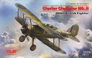 Gloster Gladiator Mk.II, WWII British Fighter (Plastic model)