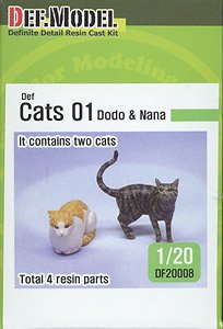 Cats `Dodo & Nana` (Plastic model)
