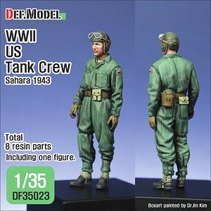 WWII US Tank Crew Sahara 1943 (Plastic model)