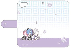 [Re:Zero -Starting Life in Another World-] Notebook Type Smartphone Case (Emilia & Ram & Rem) for iPhone6 & 7 & 8 (Anime Toy)