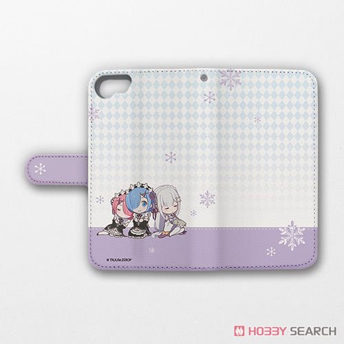 [Re:Zero -Starting Life in Another World-] Notebook Type Smartphone Case (Emilia & Ram & Rem) for iPhone6 & 7 & 8 (Anime Toy) Item picture2