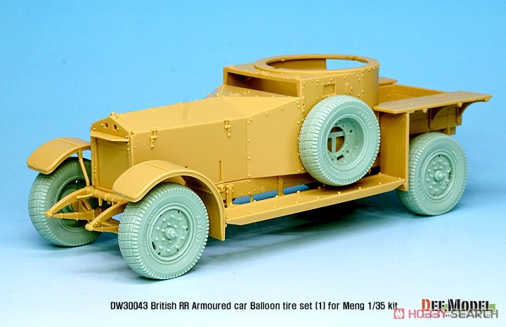 WWI 英 イギリス RR装甲車用初期型 バルーンタイヤセット (モンモデル用) (プラモデル) その他の画像4