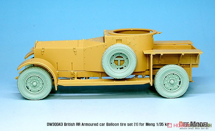 WWI 英 イギリス RR装甲車用初期型 バルーンタイヤセット (モンモデル用) (プラモデル) その他の画像5