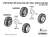 British RR Armoured Car Balloon Sagged Wheel Set- 1 (for Meng) (Plastic model) Assembly guide1