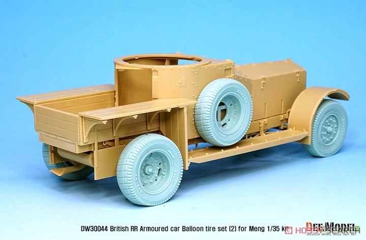 WWI 英 イギリス RR装甲車用後期型 バールンタイヤセット (モンモデル用) (プラモデル) その他の画像4