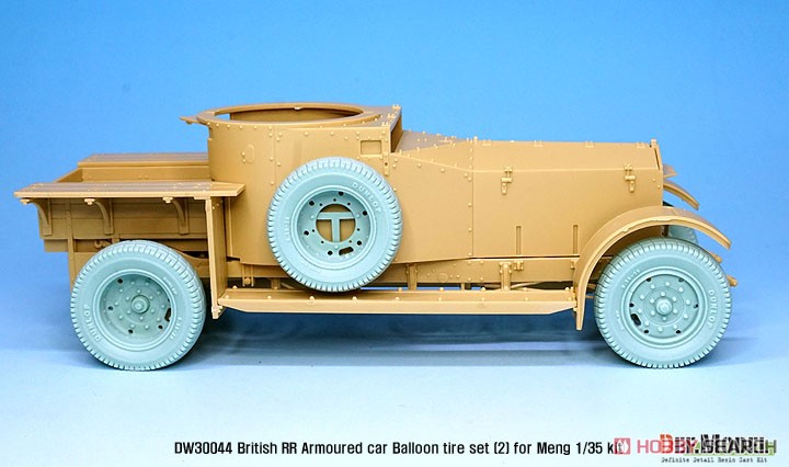 WWI 英 イギリス RR装甲車用後期型 バールンタイヤセット (モンモデル用) (プラモデル) その他の画像6