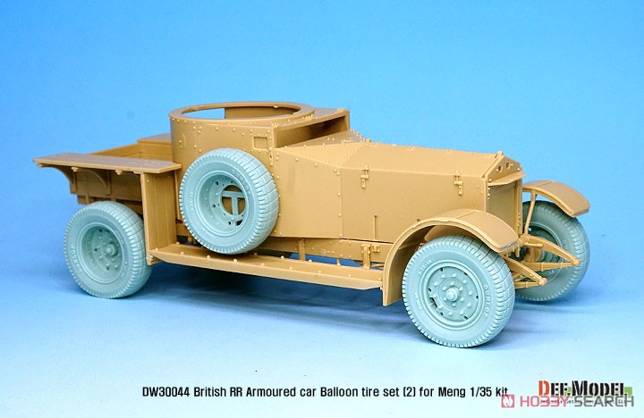 WWI 英 イギリス RR装甲車用後期型 バールンタイヤセット (モンモデル用) (プラモデル) その他の画像7