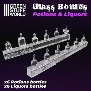Potion and Liquor Bottles Resin Set (Plastic model)