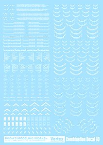 Combination Decal 03 (White) (1 Sheet) (Material)
