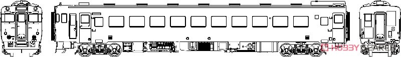 16番(HO) 国鉄 キハ58 パノラミックウインドウ 冷房準備車 M付 (塗装済み完成品) (鉄道模型) その他の画像1