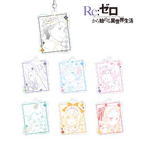 Re:Zero -Starting Life in Another World- Trading Lette-graph Acrylic Key Ring (Set of 7) (Anime Toy)