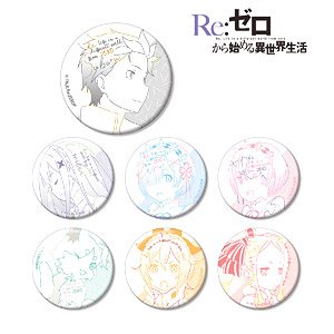 Re:Zero -Starting Life in Another World- Trading Lette-graph Can Badge (Set of 7) (Anime Toy)