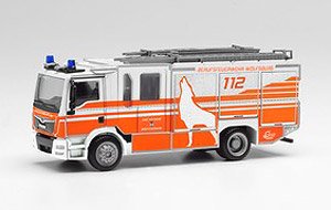 (HO) MAN TGM Ziegler Z-cab Fire Engine Wolfsburg Fire Department (Model Train)