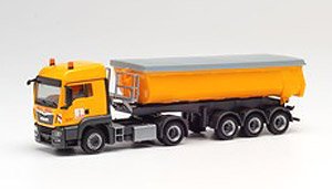 (HO) MAN TGS LX Euro 6c Thermo Semi Trailer `Max Bogl` (Model Train)