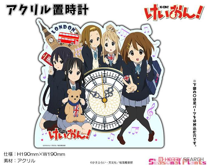 K-on! Acrylic Table Clock (Anime Toy) Item picture5