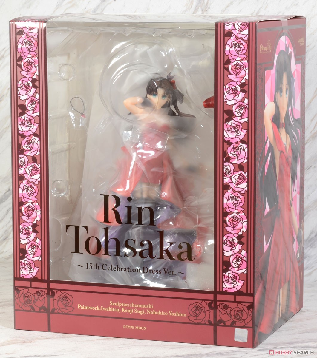 Rin Tohsaka -15th Celebration Dress Ver.- (PVC Figure) Package1