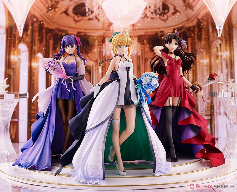 Saber, Rin Tohsaka and Sakura Matou -15th Celebration Dress Ver.- Premium Box (PVC Figure) Other picture1