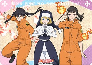Character Universal Rubber Mat Fire Force [Maki/Iris/Tamaki] (Anime Toy)