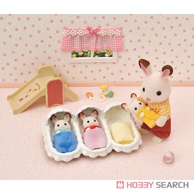 Chocolate Rabbit Triplets Baby set (Sylvanian Families) Other picture1