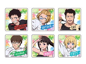 Chara Acrylic Badge [Fire Force] 01 Coveralls Ver. (Set of 6) (Anime Toy)