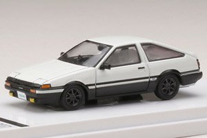 Toyota Sprinter Trueno GT APEX (AE86) Custom Version High Tech Two Tone (White / Black) (Diecast Car)