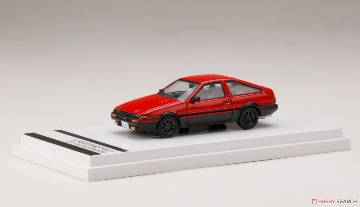 トヨタ スプリンター トレノ GT APEX (AE86) カスタムバージョン ハイフラッシュツートン (赤/黒) (ミニカー) 商品画像1