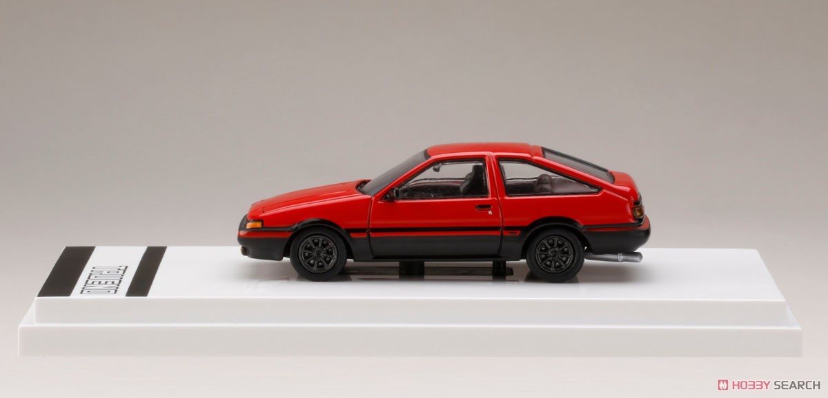 トヨタ スプリンター トレノ GT APEX (AE86) カスタムバージョン ハイフラッシュツートン (赤/黒) (ミニカー) 商品画像2