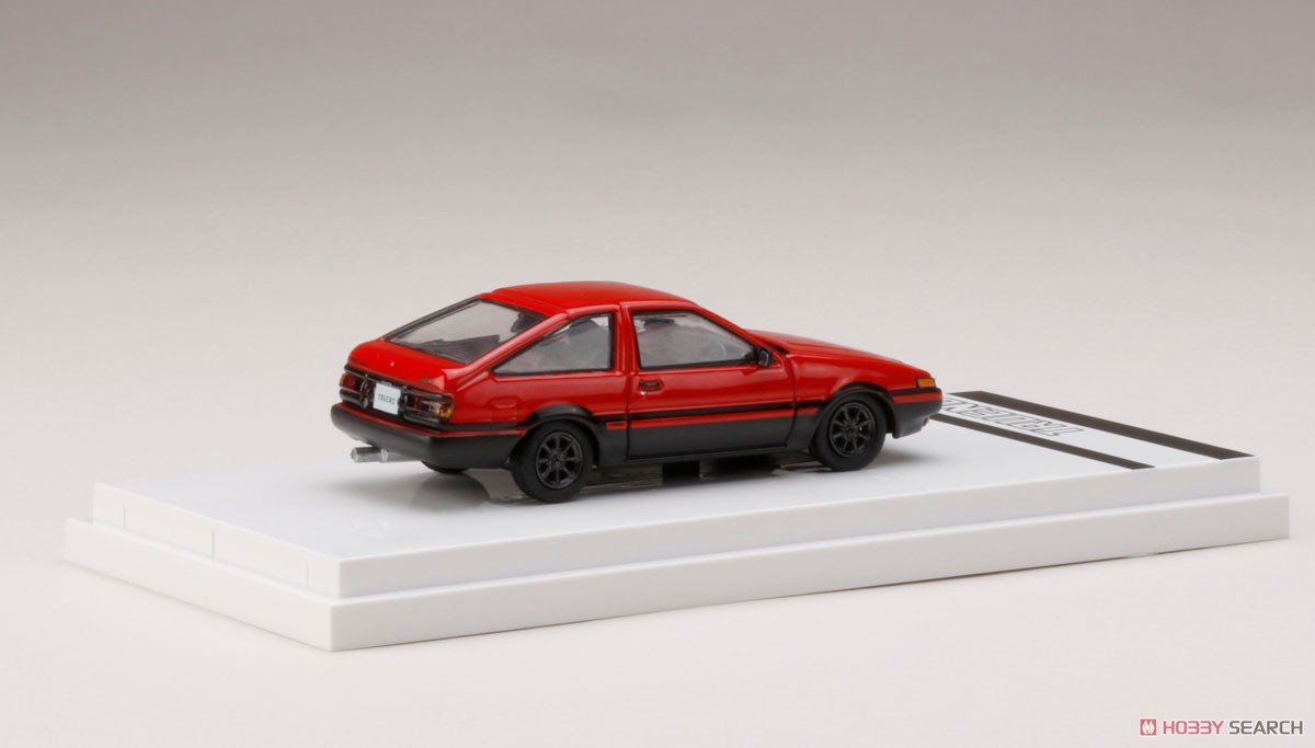 トヨタ スプリンター トレノ GT APEX (AE86) カスタムバージョン ハイフラッシュツートン (赤/黒) (ミニカー) 商品画像3