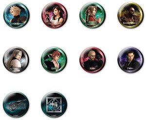 Final Fantasy VII Remake Can Badge Collection (Set of 10) (Anime Toy)