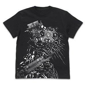 ドロヘドロ カイマン オールプリントTシャツ BLACK XL (キャラクターグッズ)