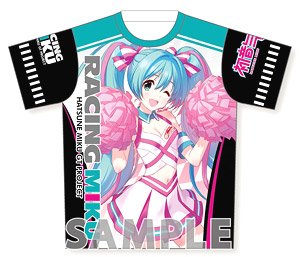 Hatsune Miku GT Project Full Graphic T-Shirt Hatsune Miku Racing Ver. 2019 Cheer Ver. M Size (Anime Toy)