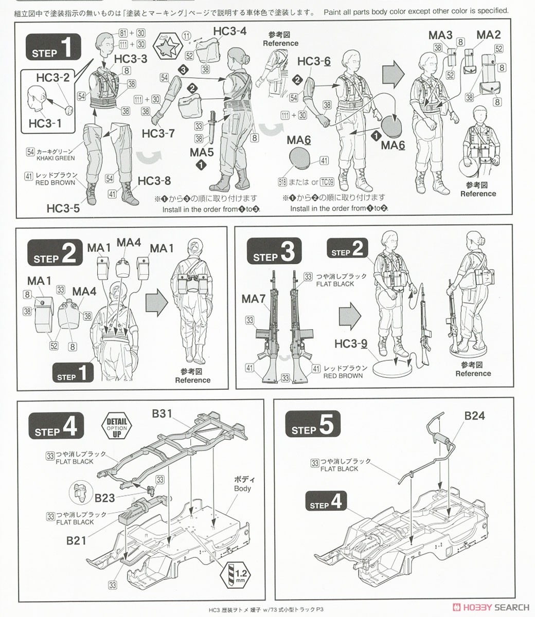 歴装ヲトメ 媛子(ひめこ) w/73式小型トラック (プラモデル) 設計図1