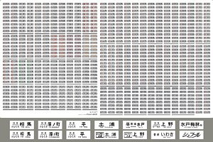 【国鉄・JR/N】 485系 行先表示 上野 [E] (ゴム窓枠・灰) (鉄道模型)