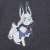 Fate/Grand Order -絶対魔獣戦線バビロニア- FGOバビロニア おすわりフォウ Tシャツ DARK HEATHER NAVY S (キャラクターグッズ) 商品画像2