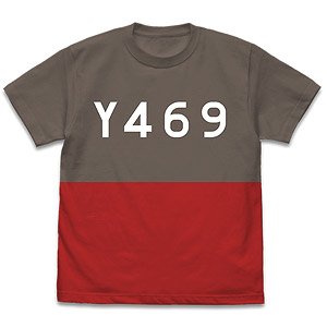 劇場版 ハイスクール・フリート Y469 晴風II 切り替えTシャツ CHARCOAL×RED L (キャラクターグッズ)